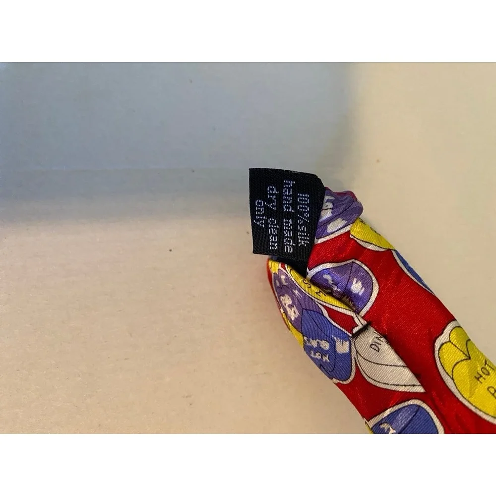 Red Silk Conversation Hearts Valentine Candy Print Mens Necktie Holiday Tie